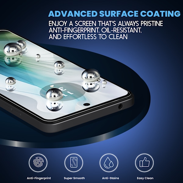 2-Pack Motorola E14 Härdat Glas Skärmskydd - Smutsavvisande Design