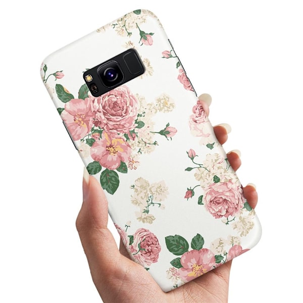 Samsung Galaxy S8 - Skal/Mobilskal Retro Blommor