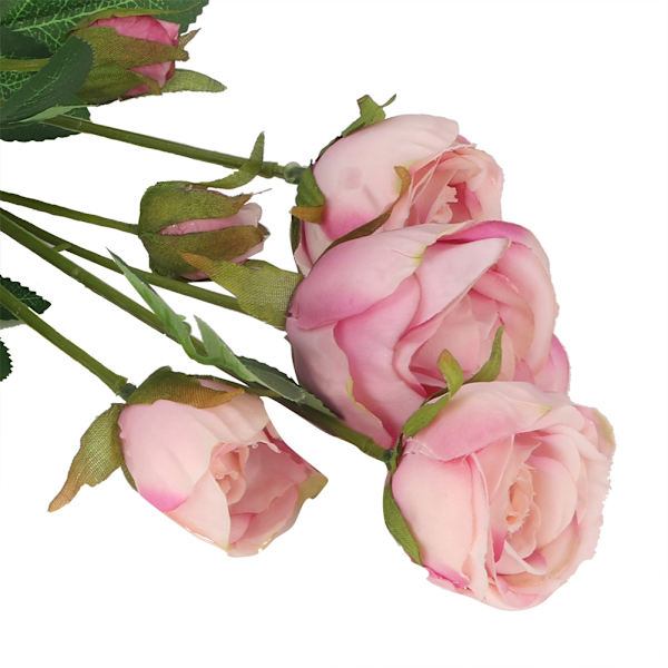 6 stjälkar konstgjorda rosor falska blommor för bröllop fönster hem