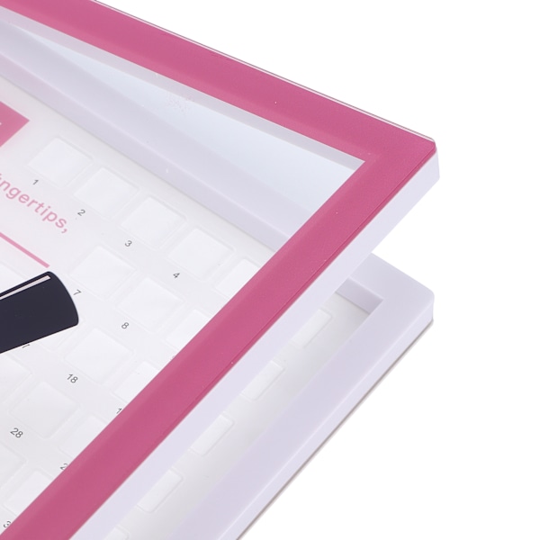 Innovativ Nagellacksorganiserare, Professionell Nagelprovkarta med Återanvändbar Design för Enkel Nagelkonstövning, 80 Olika Nagellacksfärger
