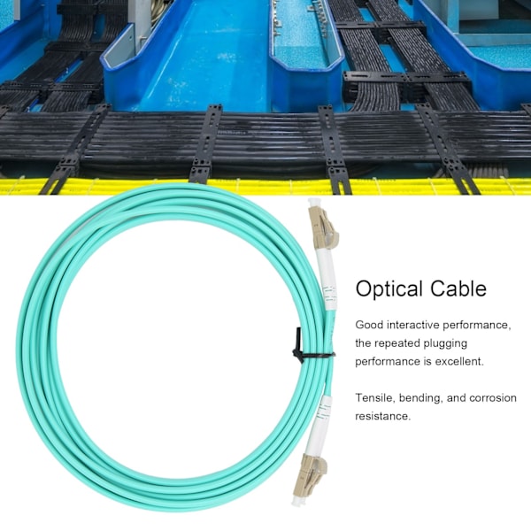 Optisk Kabel MultiMode DualCore LC UPC LC UPC Optisk Fiber för Dataöverföring.