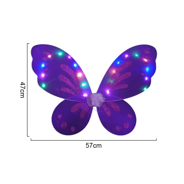 LED Dress Up Wings Flashing Angel Wings Light Up Butterfly