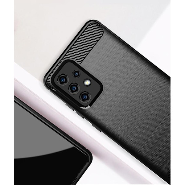SKALO Samsung A52/A52s Armor Carbon Stöttåligt TPU-skal - Fler f Svart