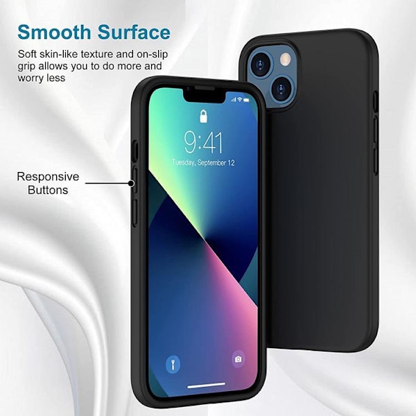 BOOM - iPhone 13 Pro Max Skal Mjuk TPU - Svart Svart
