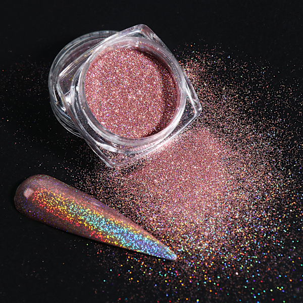 12 st Nagelkonst Dekorationspulver Färgglatt DIY Nagelglitter Pigmentpulver för Sminkfest