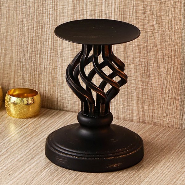 Decorative Candle Holder , Metal Pillar Romantic Candlesticks,