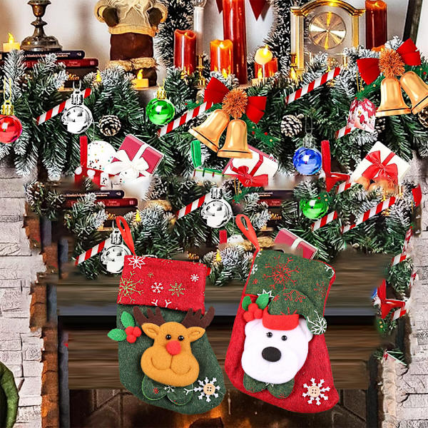 Christmas Stockings, Xmas Hanging Socks for Home Fireplace Tree