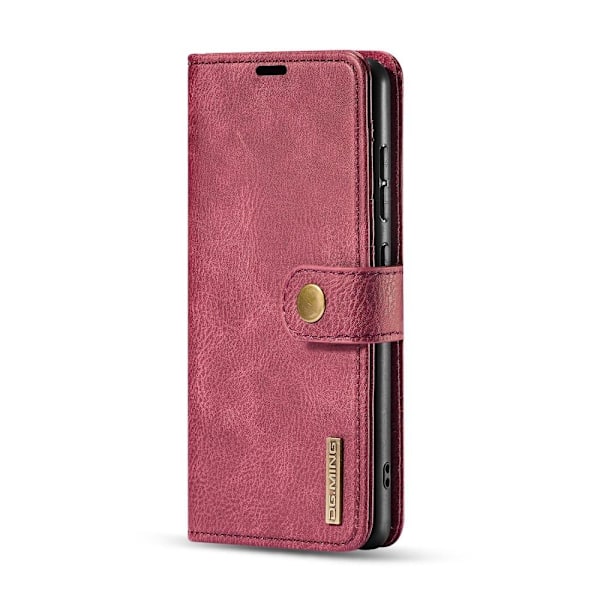 Samsung Galaxy A71 - DG.MING Plånboksfodral/Magnet Skal - Vinröd