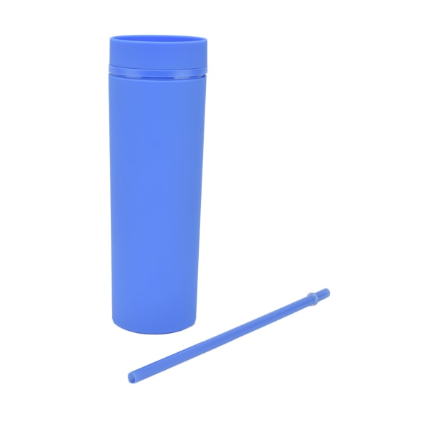 Sugrör Mugg Opak Plastmaterial Utrustad Lock Cylindrisk