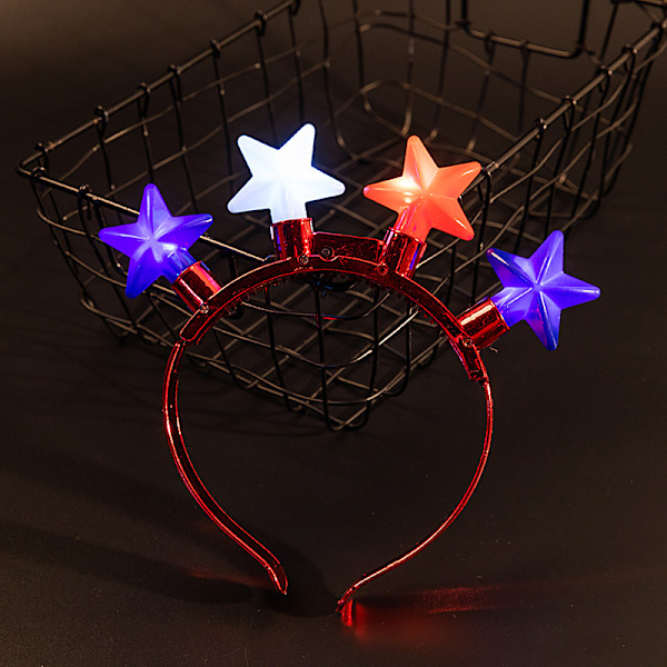 3 Pack Christmas Flashing Light Bulb Headband Christmas