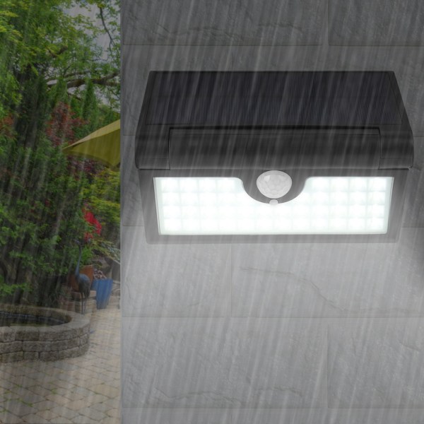 2W 42LEDs Vattentät Solenergi Fällbar Infraröd Induktion