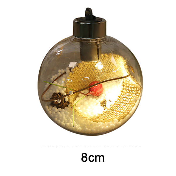 Christmas Led Transparent Christmas Ball Christmas Tree Pendant