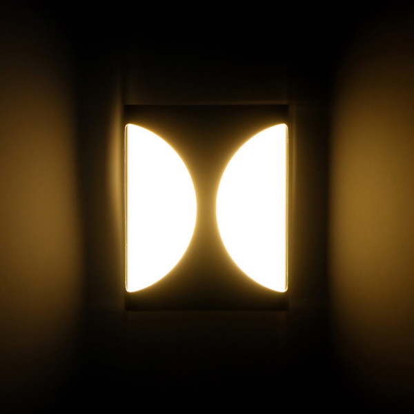 Modern LED-vägglampa utomhus IP55 vattentät lampa för trädgårdsgård balkong