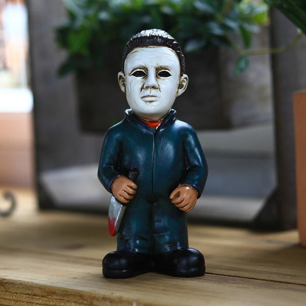 Halloween Dekorationer Läskiga Vita Ansikten Karaktärer Hartshantverk
