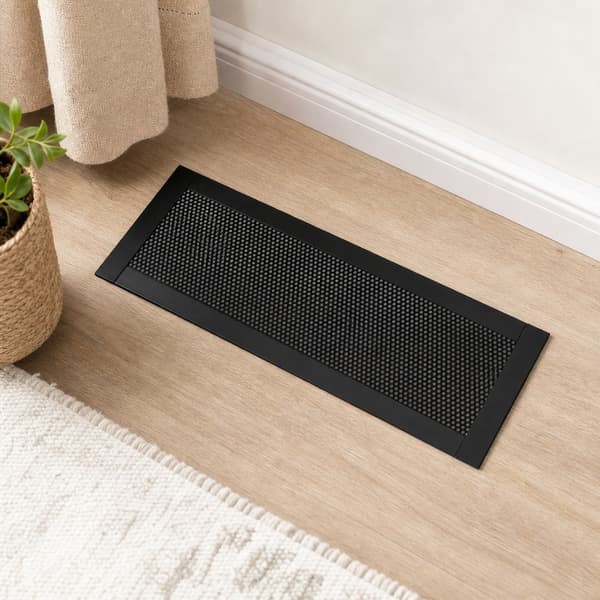 Extra starkt magnetiskt ventilationsgaller för golv, 4-pack (4'' x 10''), återanvändbart skydd för luftgaller