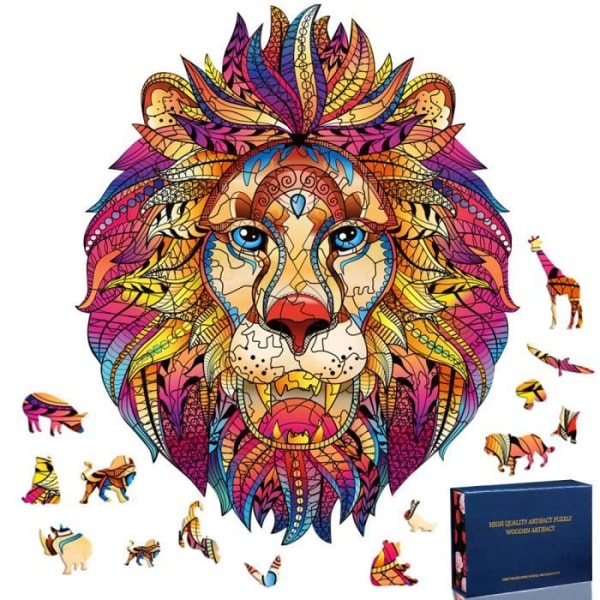 Lion 3D träpussel - MMTX - 109 bitar - Skogsdjur - Family Game Collect