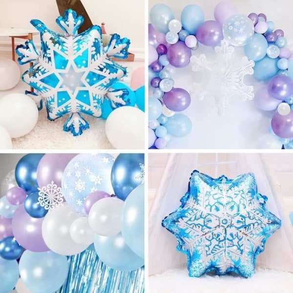 Frozen Balloon Garland Arch Kit, MMTX Frozen Födelsedagsdekoration Frozen Balloon Girl Deco 82st