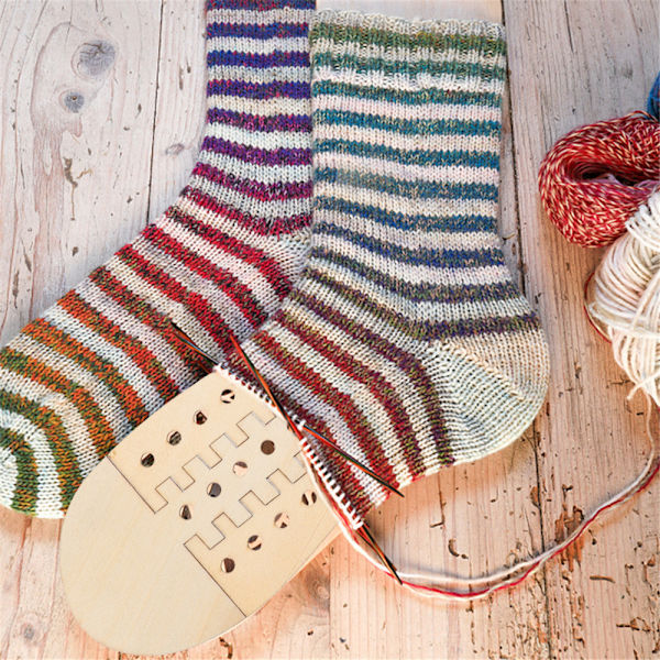 2 st Trä Sockblocker Stickning Sockblocker Virkning Socka Gör-det-själv Stickformar Snowflake style