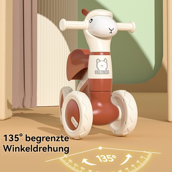 [3 dagars leveranstid] Springcykel, barnfordon med 4 musikspår, glidbil med ljus, barnspringcykel, halkfri springhjälp
