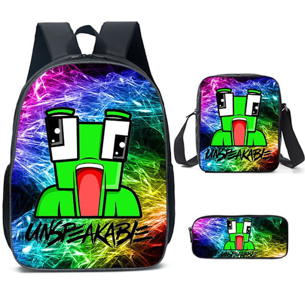 UNSPEAKABLE Ryggsäck Crossbody Väska för Student Skolväska