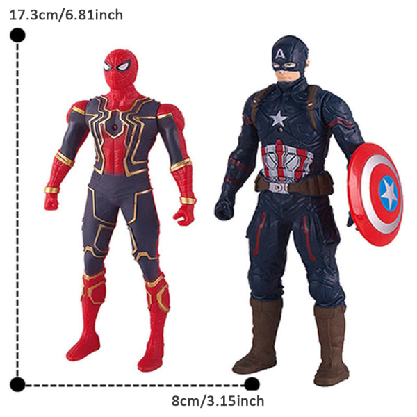 Marvel Avengers Iron-man Spiderman Actionfigurer Halloween-present Spider Man