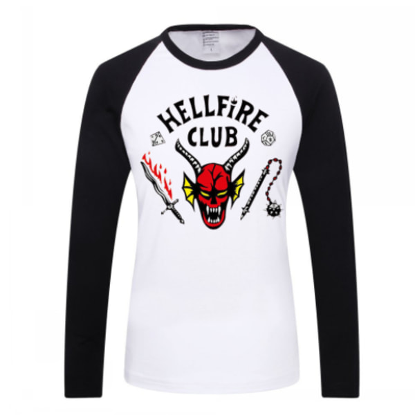 Stranger Things Hellfire Club T-shirt Unisex långärmad T-shirt 2XL