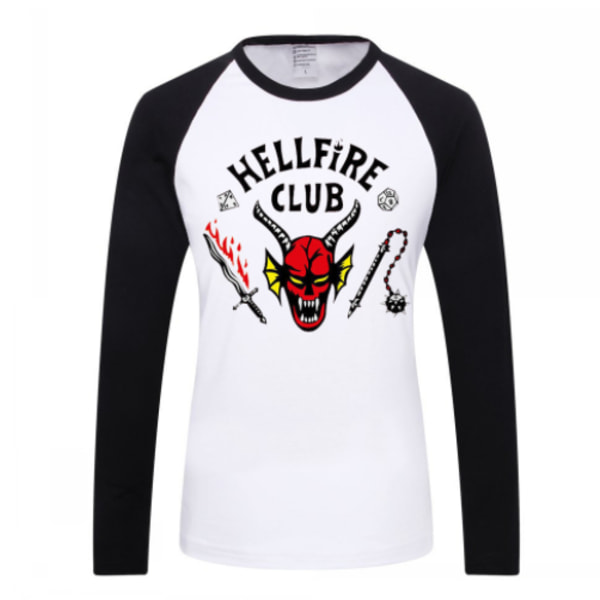 Stranger Things Hellfire Club T-shirt Unisex långärmad T-shirt XL