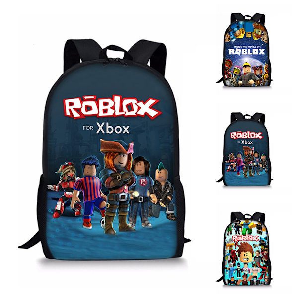 Roblox Spel Barn Ryggsäck Resväskor Bokväska C
