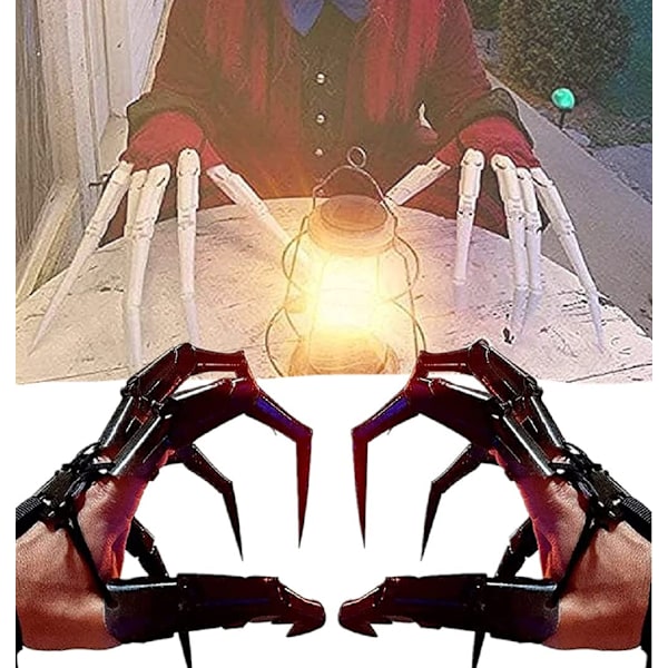 Halloween Sormi Pelottava Aavekynsi Koristelu Juhlat Cosplay Rekvisiitta white left hand