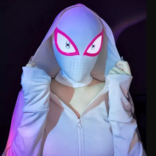 Halloween Maske Farontor Into the Spider-Verse Gwen Stacy Maske Legetøj Rekvisitter