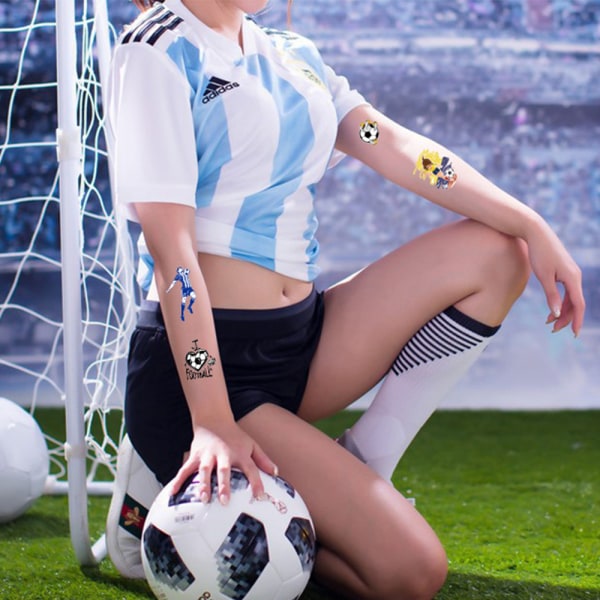 VM fotboll Tatuering Sticker Set tillfälliga tatueringar