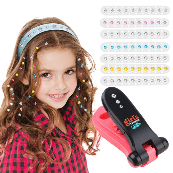 Hair Sparkle Toy Kit kommer med 80 Gem Styling Tool