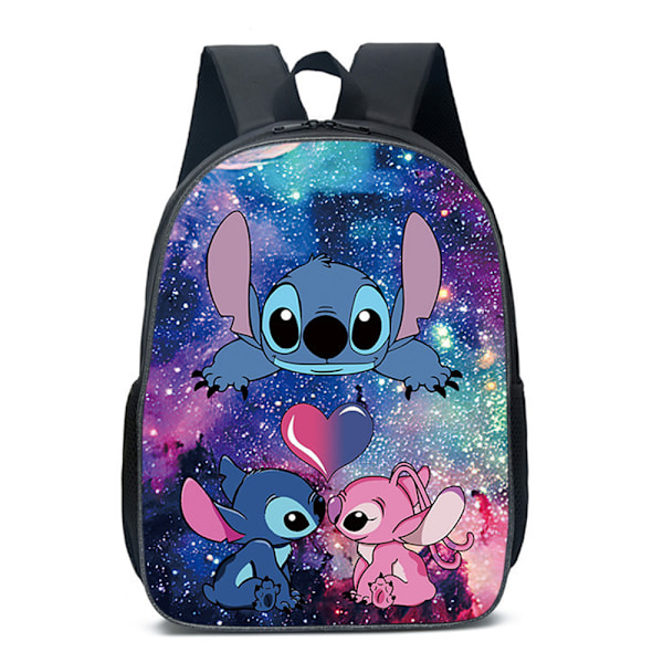 Lilo og Stitch 3D-printet rygsæk til børn, drenge, piger, studerende, skuldertaske, skoletaske A