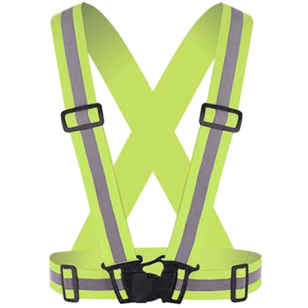 Säkerhetsbälte Hi-Viz fluorescerande reflexväst Green