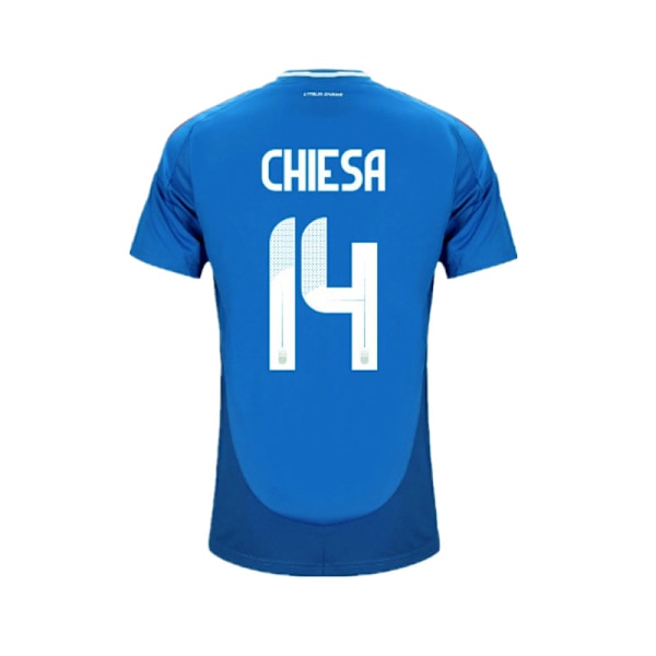 2024 Italien Hemma Tröja NO.14 CHIESA Fotboll Vuxen Herr Fotbollströja 2XL