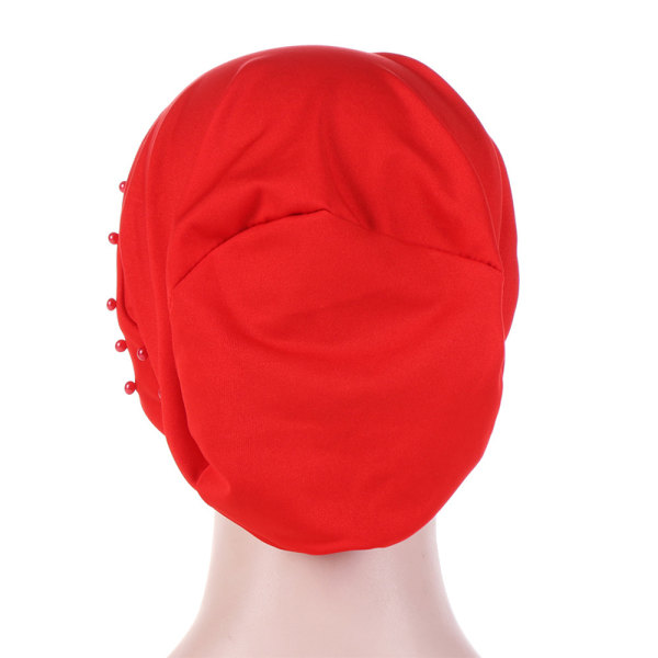 Kvinnors mode kors huvudduk mössa och enkel antik huvudduk Big red 56-58cm