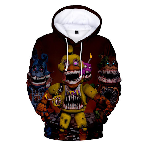 Pojke Flicka 3d Hoodie Mode Höst Vinter Teddybjörn Sweatshirt D 150cm