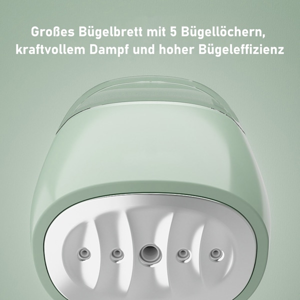 [3-dages forsendelse] Steamer - Foldbar 100 ml synlig vandtank - Hurtig opvarmning - 30 sekunders opvarmningstid - 1000 W - Bærbar steamer - til hjemmet, kontoret, rejser