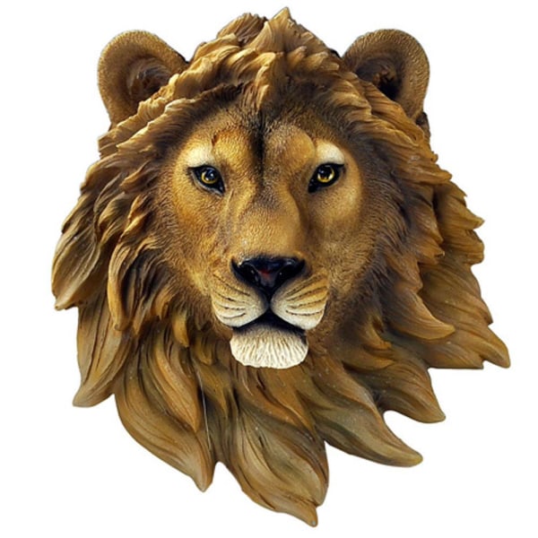 Retro-stil prydnad väggdekoration djurhuvud prydnader Lion head