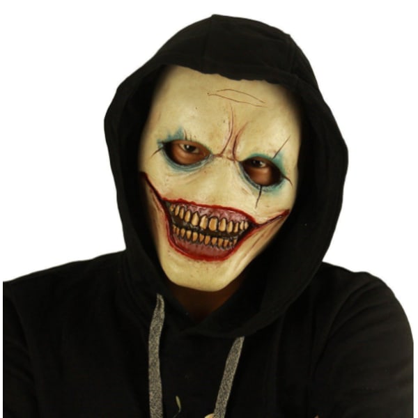 Halloween Fest Skræmmende Zombie Maske, Latex Horror Masker white
