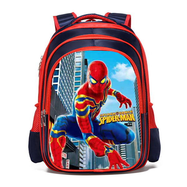 Superhjälte Ryggsäck Skolväska Seriefigur Ryggsäck för Barn Spiderman