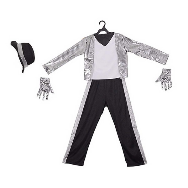 Michael Jackson Kid Cosplay Kostym Pojkar Outfit Fest Fancy Dress Performance S