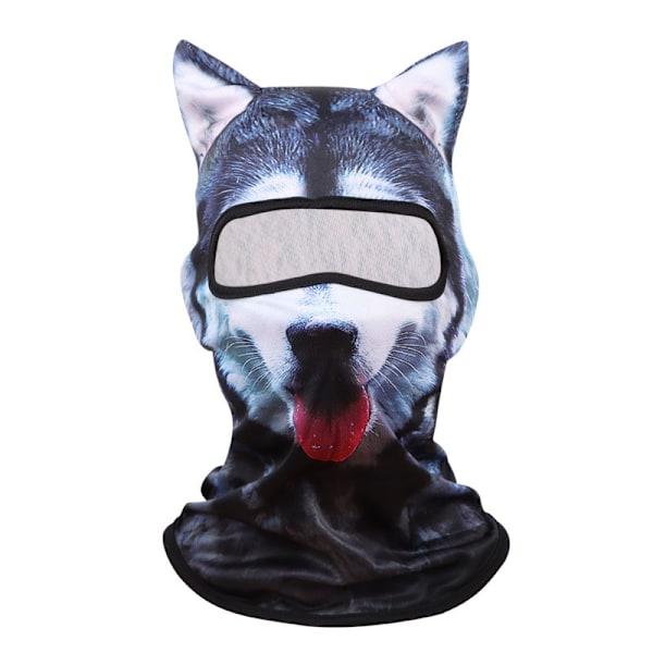3D-korvat eläinnaamio musiikkifestivaaleille, raveihin, Halloweeniin, juhliin ja ulkoiluun Siberian Husky