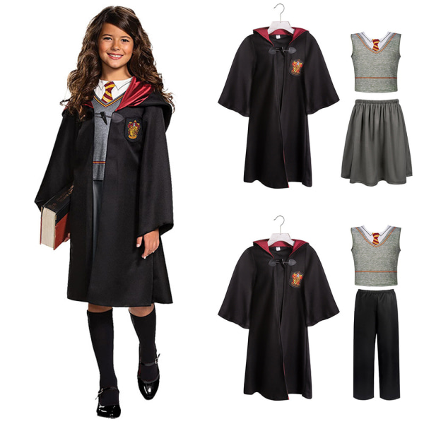 Harry Potter Barn Pojke Tjej World Book Day Kostym Cosplay Gryffindor Robe Cloak Girls M