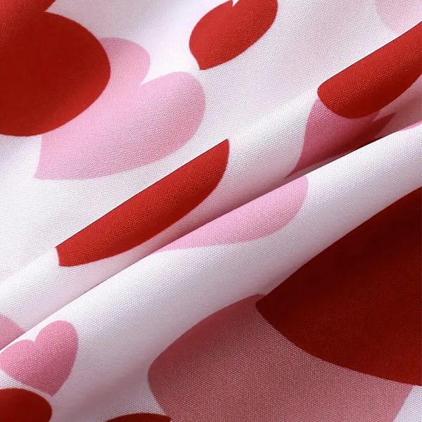 Lasten tyttöjen sydänkuvioinen mekko kesälomalle, rento, hihaton A-linjainen mekko Red 120cm