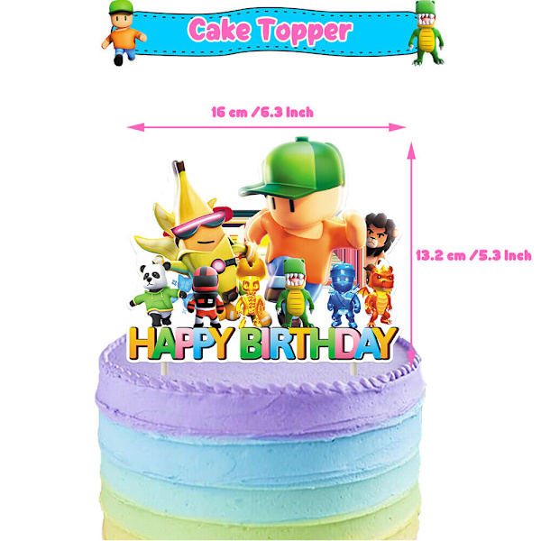 Tripping Tema Børnefødselsdagsfestartikler Hjem Dekoration Banner Balloner Sæt