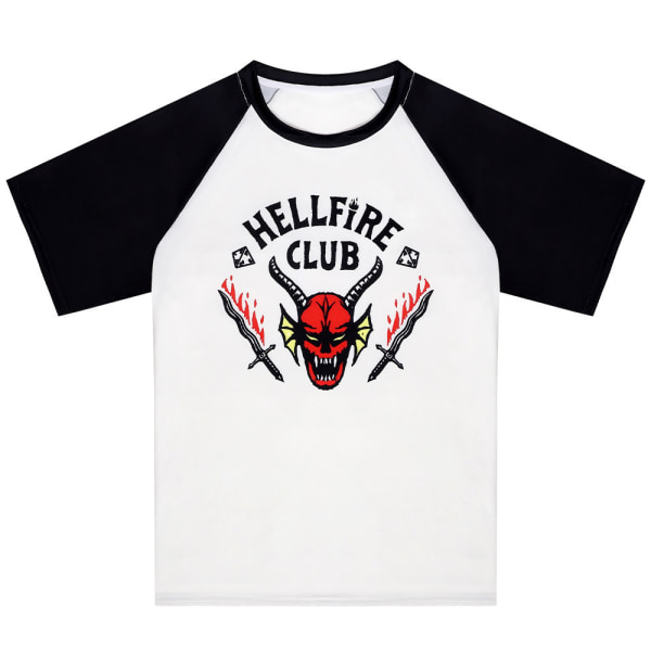 Stranger Things Hellfire Club Baseball T-shirt Unisex Top 2XL