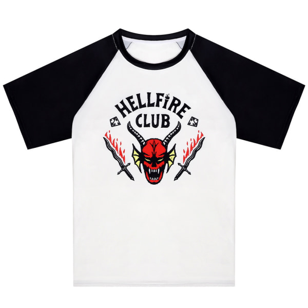 Stranger Things Hellfire Club Baseball T-shirt Unisex -tröja 2XL