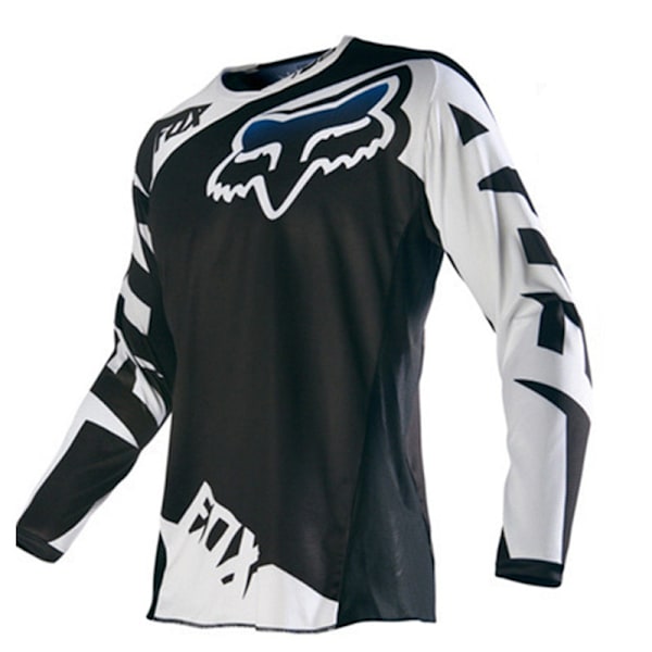 Miesten pitkähihainen motocross pyöräily jalkapallopaita - Maastopyörä Mtb paita - Miesten moottoripyörävaatteet B-White M