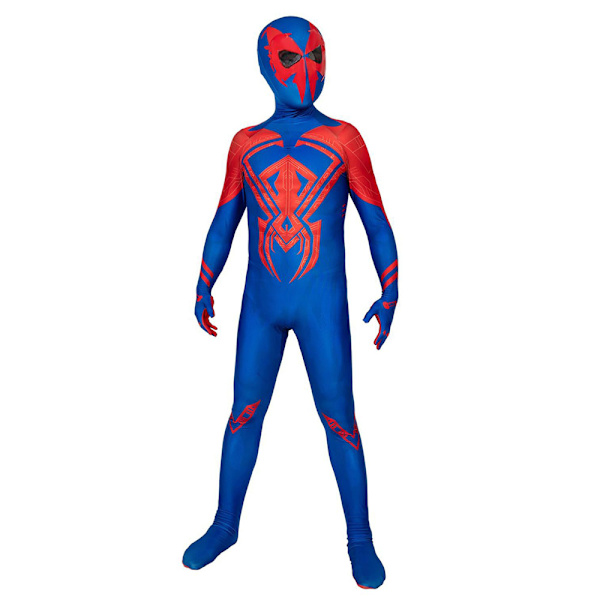 Superhjälte dräkt jumpsuit för barn Halloween Cosplay 3D stil 110cm